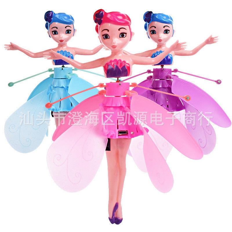 Aircraft Flying Doll for Kids - Pink & Blue