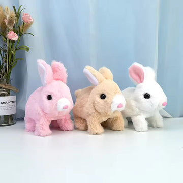 Electric Bunny Rabbit Toy with Walking & Sound