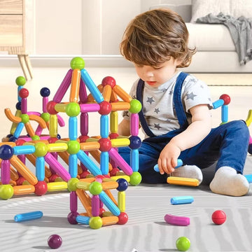 "Magnetic Building Blocks Set for Kids 3+ | Educational & Creative Toy"